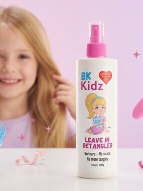 Hair Detangler Spray for Girls 10 oz - Kids Leave-In Conditioner, No More Tangle